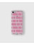 Apple iPhone 7 Plus / 8 Plus Uyumlu Pembe Duvar Tasarımlı Şeffaf Kılıf 1