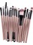 15 Adet Profesyonel Göz Farı Eyeliner Makyaj Fırçası Set Kaş Kapatıcı Kiti (Yurt Dışından) 1