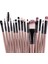 15 Adet Profesyonel Göz Farı Eyeliner Makyaj Fırçası Set Kaş Kapatıcı Kiti (Yurt Dışından) 3