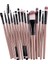 15 Adet Profesyonel Göz Farı Eyeliner Makyaj Fırçası Set Kaş Kapatıcı Kiti (Yurt Dışından) 5