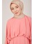 Belinden Dökümlü Şık Elbise 23Y9601 Şeker Pembe 5