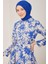 Desenli Belden Bağlamalı Tunik 23Y4461 Mavi 4