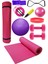 Pilates Minderi 65 cm ve 20 cm Pilates Topu Pilates Lastiği Ip Direnç Lastiği 1 kg Dambıl ve Pompa 1