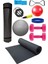Pilates Minderi 65 cm ve 20 cm Pilates Topu Pilates Lastiği Ip Direnç Lastiği 1 kg Dambıl ve Pompa 1