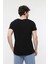 Erkek Kısa Kollu Kayık Yaka Tişört Siyah 3