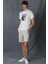 Zegler Spor Erkek Chino Şort Slim Fit Mavi 1