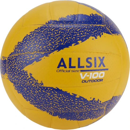 Decathlon ALLSIX Dış Mekan Voleybol Topu - Sarı / Mavi - VBO100