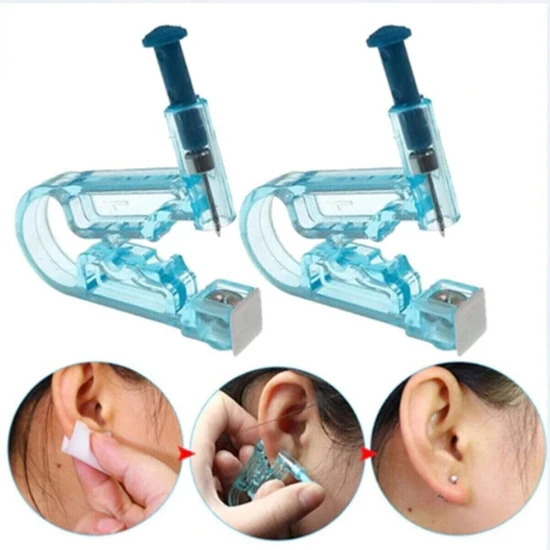 Alisopping Tek Kullanımlık Kulak Delme Aparatı Piercing Küpe Tabancası Hijyenik Kulak Delme Kiti