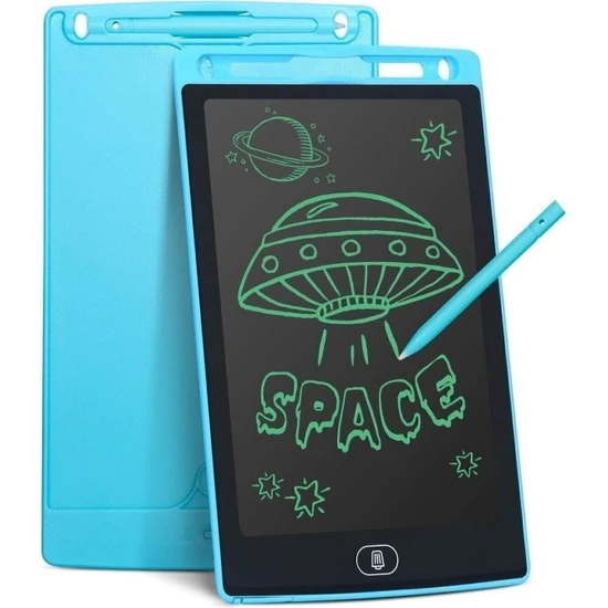 Star Global Dijital Kalemli Yazı Çizim Tahtası Yazı Çizim Tableti  LCD 8,5 Inç Grafik Eğitim Tableti Mavi