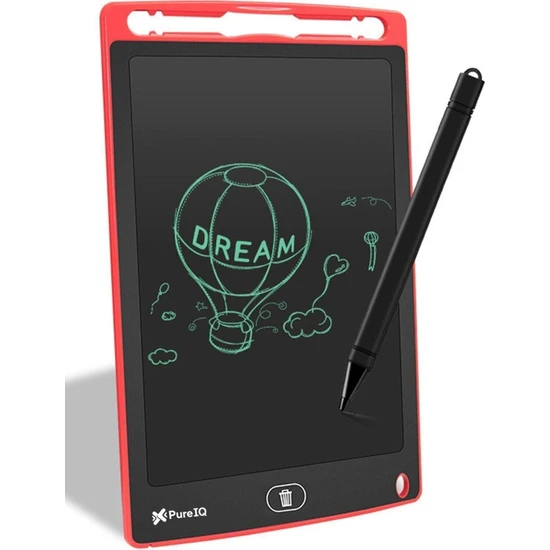 Star Global Dijital Kalemli Yazı Çizim Tahtası Yazı Çizim Tableti lcd 8,5 Inç Grafik Eğitim Tableti Kırmızı