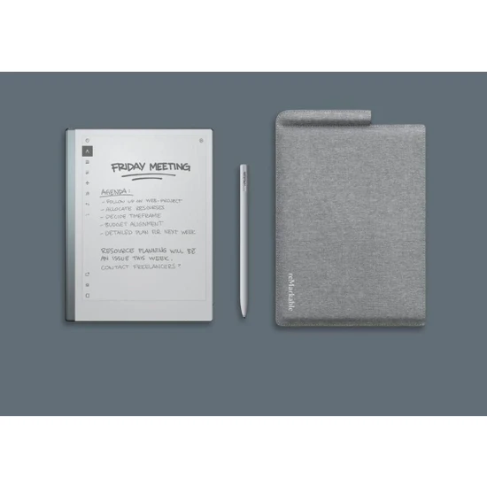 Remarkable 2 Digital Paper Tablet + Marker Pen + Polimer Dokuma Kılıf