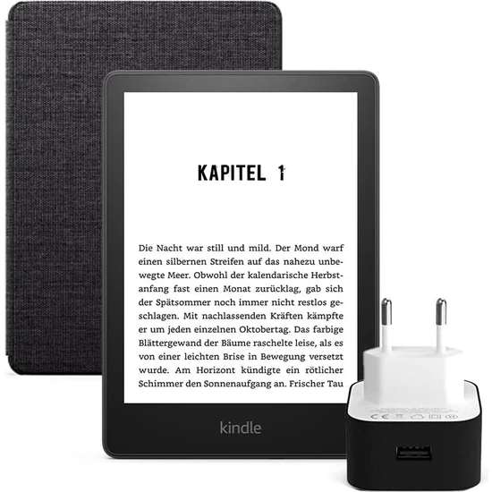 Amazon Kindle 6.8 Paperwhite 5 E Kitap Okuyucu 16 GB + Orijinal Kılıf ve Şarj Adaptörü Reklamlı