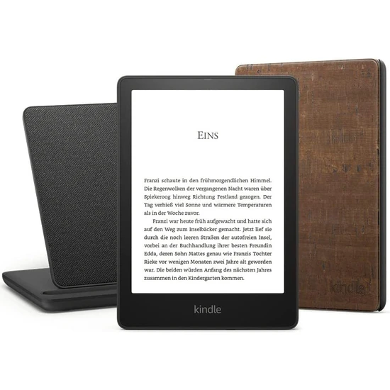 Amazon Kindle 6.8 Paperwhite 5 E Kitap Okuyucu 32 GB + Orijinal Mantar Kılıf + Kablosuz Şarj Ünitesi Reklamsız