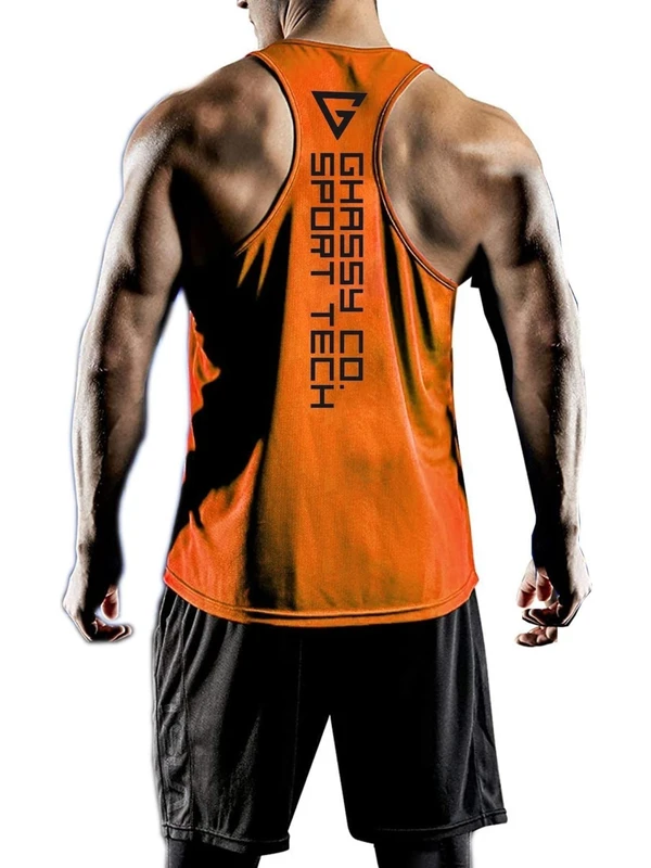 Ghassy Co. Erkek Dry Fit Y-Back Gym Fitness Sporcu Atleti GYM-101