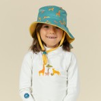 Decathlon NABAIJI Bebek UV Korumalı Şapka - Sarı / Mavi / Savan Baskılı