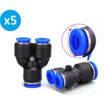 SkyCe Pnömatik Ye Nipel 4 mm Paket 5 Adet
