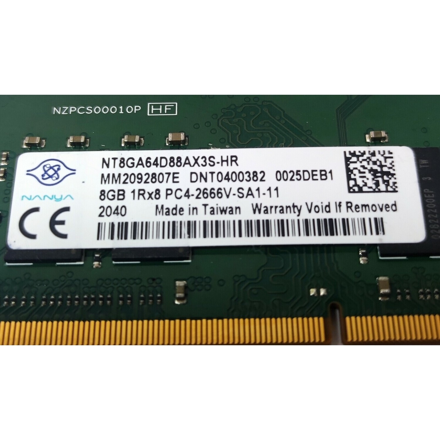 Nanya 8gb PC4-21300 DDR4-2666V NT8GA64D88AX3S-HR Notebook Fiyatı