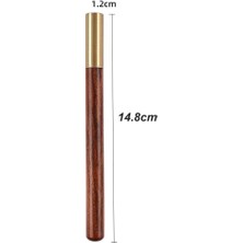 Profisher Sandal Ağacı Tükenmez Roller Kalem Pirinç Kafa Vidalı Kapak