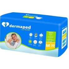 Dermaped Yetişkin Hasta Bezi Bel Bantlı M Beden 30 Adet (Süper Emici)