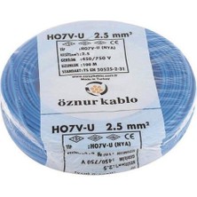 Öznur 2,5mm Nya Kablo H.free Mavi