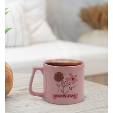 Bk Gift Kişiye Özel Isimli Anneler Günü Tasarımlı Pastel Pembe Middle Kupa Bardak, Anneye Hediye, Anneler Günü Hediyesi-4