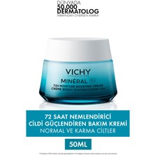 Vichy Mineral 89 Cildi Güçlendiren 72 Saat Nemlendirici Bakım Kremi, Normal ve Karma Ciltler 50ML