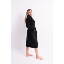 Sweet's Collection Uzun Kapüşonlu Unisex Welsoft Peluş Sabahlık