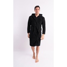 Sweet's Collection Uzun Kapüşonlu Unisex Welsoft Peluş Sabahlık