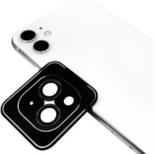 Case 4U Apple iPhone 14 Safir Kamera Lens Koruyucu CL-11 Siyah
