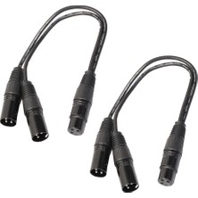 St Sports 2x Xlr 3pin Dişi - 2 Xlr Erkek Y Ayaltıcı Kablo Adaptör Dönüştürücü Kablosu 1ft (Yurt Dışından)