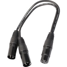 St Sports 2x Xlr 3pin Dişi - 2 Xlr Erkek Y Ayaltıcı Kablo Adaptör Dönüştürücü Kablosu 1ft (Yurt Dışından)