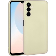 Case 4U Samsung Galaxy A24 Kılıf Kamera Korumalı Klasik Mat Renkli Yumuşak Premier Silikon Altın