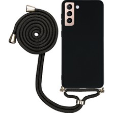 TahTicMer Samsung Galaxy S23 Plus S916 Uyumlu Kılıf Silikon Boyundan Askılı Ipli Lansman Kapak Renkli Tpu