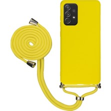 TahTicMer Samsung Galaxy J7 Prime Uyumlu Kılıf Silikon Boyundan Askılı Ipli Lansman Kapak Renkli Tpu