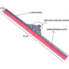 Toptancı Amca Metal Yersil Yer Sil Çekpas Plastik Çekçek Kalın 75 cm