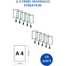 İstanbul Manken 10 Adet A4 Mandallı Raf Etiketi Sepet Etiketi Çerçeveli Etiketlik Eşek Askılık Etiketi