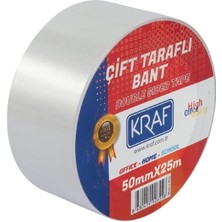 Kraf 10 Adet 50 mm x 25 Metre Çift Taraflı Bant