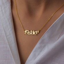 Nida Jewelry 925 Ayar Gümüş Isim Kolye