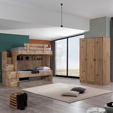 Setay Ranza, Viva Merdivenli 2 Li Ranza Karyola + 3 Kapaklı Dolap