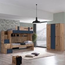 Setay Ranza, Riva Merdivenli 2 Li Ranza Karyola + 3 Kapaklı Dolap