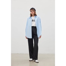 Be Blue 90S Mavi Poplin Gömlek