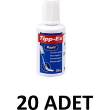 Tipp-Ex 20 Adet Sıvı Silici Daksil 20ML  Sünger Uç