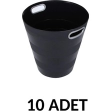 Arkitölye 10  Adet Ark Basket Çöp Kovası 12 Litre 1051 Siyah
