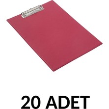Kraf 20  Adet A4 Kapaksız Sekreterlik Dosyası Kırmızı