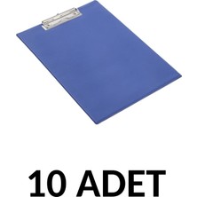 Kraf 10  Adet A4 Kapaklı Sekreterlik Dosyası Mavi
