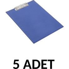 Kraf 5  Adet A4 Kapaksız Sekreterlik Dosyası Mavi