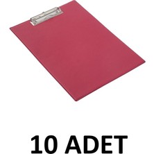 Kraf 10  Adet A4 Kapaksız Sekreterlik Dosyası Kırmızı