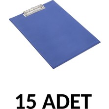 Kraf 15   Adet A4 Kapaklı Sekreterlik Dosyası Mavi