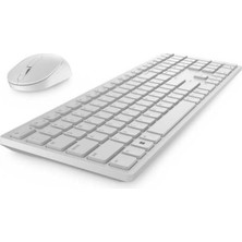 Dell Pro Kablosuz Klavye Mouse Set KM5221W Turkish Qwerty White