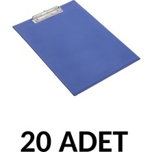 Kraf 20  Adet A4 Kapaklı Sekreterlik Dosyası Mavi